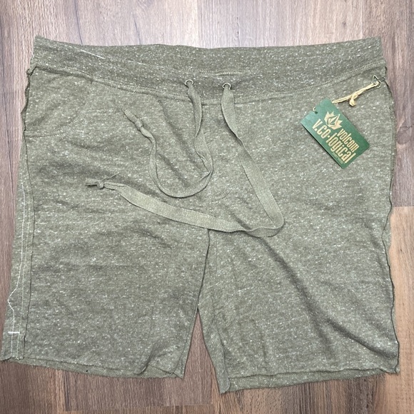 Volcom Girls Army Green Jersey V. Co-Logical Shorts Size Large 14 NWT - Picture 14 of 14